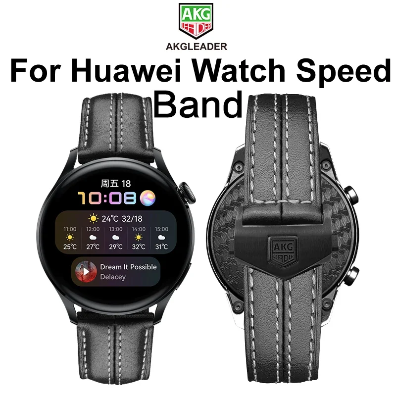 AKGLEADER Watch Band Soft Release Leather Bracelet for Huawei GT2 Pro GT3 3Pro ECG Ultimate Strap Smartwatch Accessories
AKGLEADER Watch Band Soft Release Leather Bracelet for Huawei GT2 Pro GT3 3Pro ECG Ultimate Strap Smartwatch Accessories