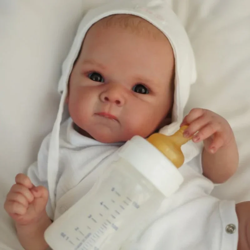 45cm Silicone Reborn Baby Doll Awake Bettie Newborn Baby Size Doll 3D Skin with Visible Veins Hand Painht Hair Muñecas Bebe
45cm Silicone Reborn Baby Doll Awake Bettie Newborn Baby Size Doll 3D Skin with Visible Veins Hand Painht Hair Muñecas Bebe