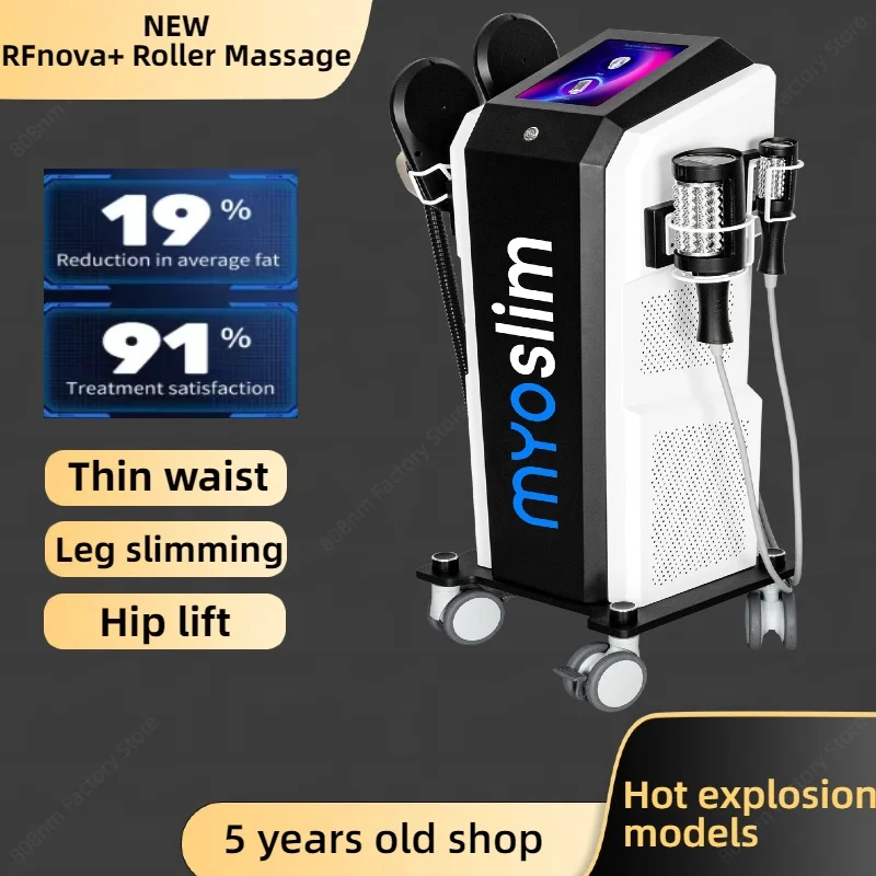 New RF magnetic therapy EMS roller-muscle stimulation equipment for slimming face and body, burning fat and shaping slimming.
New RF magnetic therapy EMS roller-muscle stimulation equipment for slimming face and body, burning fat and shaping slimming.