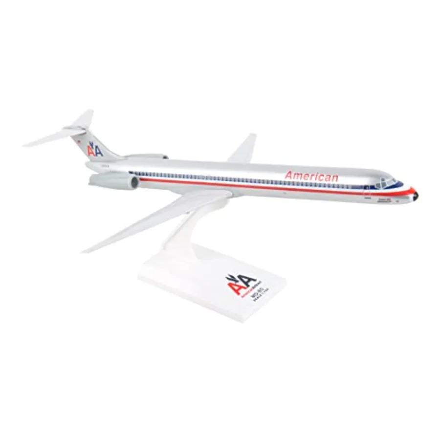 American Airlines MD-80 Model Airplane 1/150 Scale Snap-Fit Aircraft Building Kit with Display Stand Classic Old Livery Airline
American Airlines MD-80 Model Airplane 1/150 Scale Snap-Fit Aircraft Building Kit with Display Stand Classic Old Livery Airline