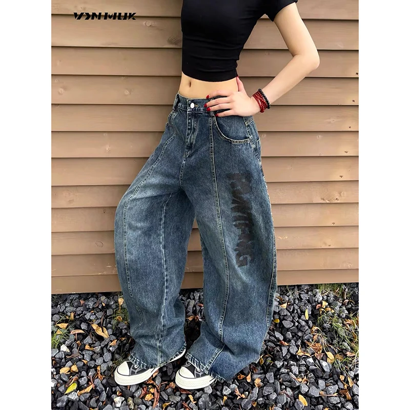 ZHIZOU Women's Blue Goth Y2k Jeans Harajuku Vintage Oversize Bent Knife Denim Trousers Aesthetic 2000s Style Baggy Jeans Pants
ZHIZOU Women's Blue Goth Y2k Jeans Harajuku Vintage Oversize Bent Knife Denim Trousers Aesthetic 2000s Style Baggy Jeans Pants