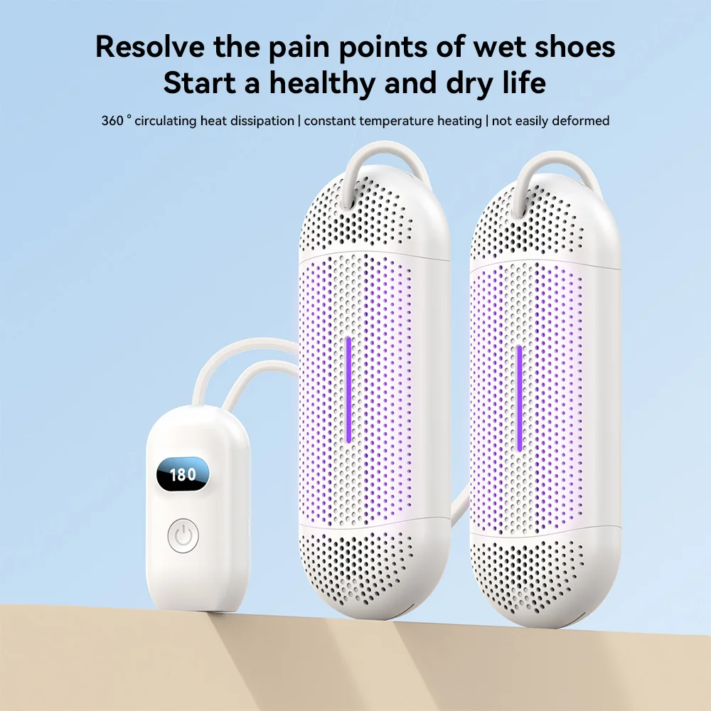 Shoe Dryer Household Foldable Drying Device Multi-Functional Dehumidification UV Dryer Deodorization Foot Warmer Heater
Shoe Dryer Household Foldable Drying Device Multi-Functional Dehumidification UV Dryer Deodorization Foot Warmer Heater