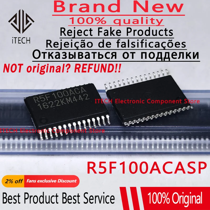 10 шт./партия, оригинальные R5F100ACA R5F100ACASP #30 R5F100ACASP LSSOP-30 100% новые и оригинальные
10 шт./партия, оригинальные R5F100ACA R5F100ACASP #30 R5F100ACASP LSSOP-30 100% новые и оригинальные