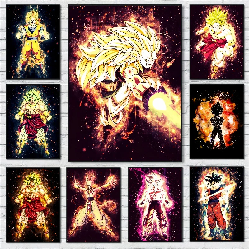 Japanese Anime Cartoon Canvas Painting Dragon Ball Z Goku Poster Print Mural Pictures Wall Art Living Room Home Decoration Gifts
Japanese Anime Cartoon Canvas Painting Dragon Ball Z Goku Poster Print Mural Pictures Wall Art Living Room Home Decoration Gifts