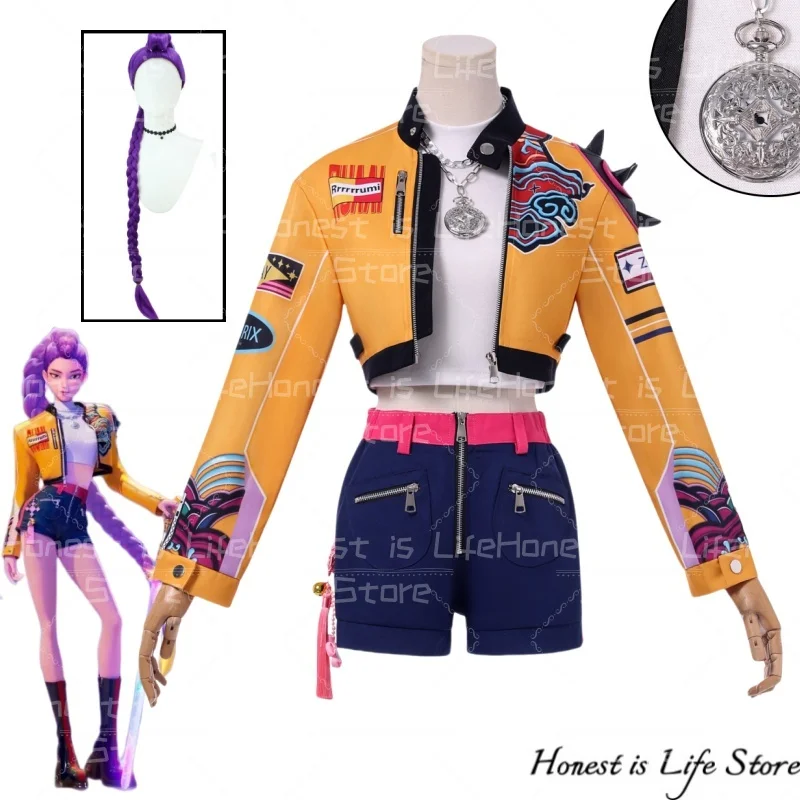 Anime Movie K-Pop Mira Rumi Zoey Demon Hunters Stage Cosplay Costume Clothes Halloween Girl Group Idol Roleplay Outfit Sexy 2025
Anime Movie K-Pop Mira Rumi Zoey Demon Hunters Stage Cosplay Costume Clothes Halloween Girl Group Idol Roleplay Outfit Sexy 2025