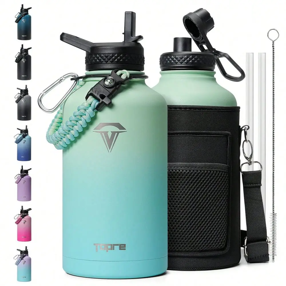 Bottle Insulated With Carry Pouch, Stainless Steel Water Bottles Mug With Straw Lid Spout Lid
Bottle Insulated With Carry Pouch, Stainless Steel Water Bottles Mug With Straw Lid Spout Lid
