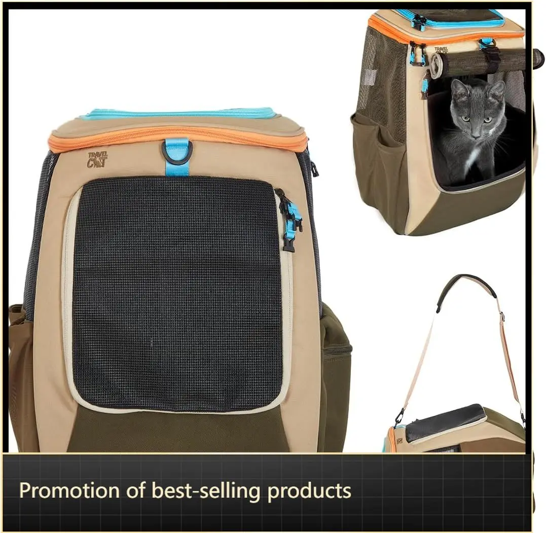 Travel Cat Backpack Carrier - The Navigator Convertible Pet Carrier Backpack - Cat Carrier Backpack with Fully Ventilated Mesh
Travel Cat Backpack Carrier - The Navigator Convertible Pet Carrier Backpack - Cat Carrier Backpack with Fully Ventilated Mesh