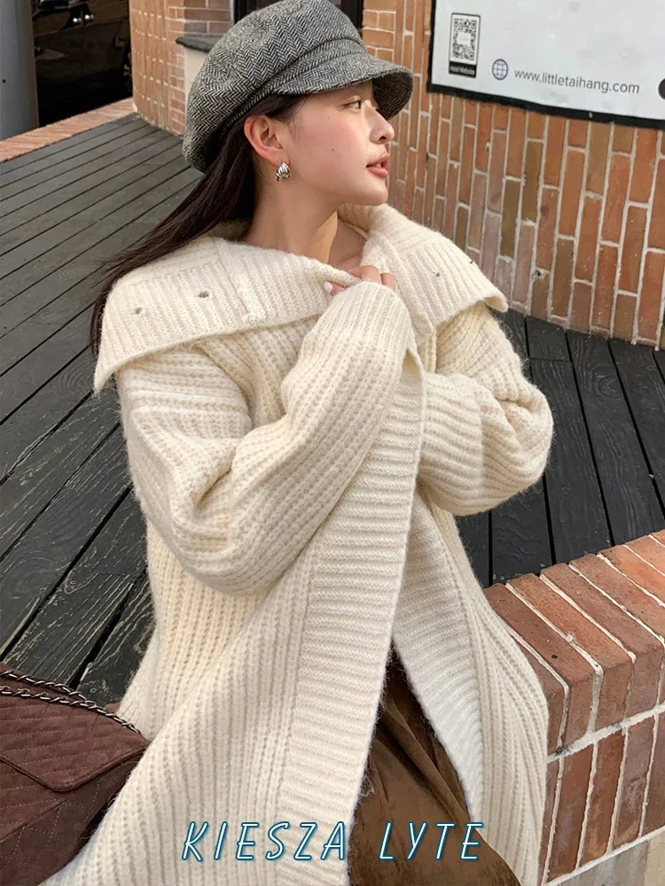 Fashion Fall Winter 2024 High-Quality Korean Style Simple and Lazy Long Cardigan Sweater for Women Knitted Oversized Cardigan
Fashion Fall Winter 2024 High-Quality Korean Style Simple and Lazy Long Cardigan Sweater for Women Knitted Oversized Cardigan