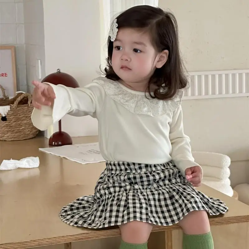 2025 Autumn New Baby Girl Long Sleeve T Shirts Cotton Girls Cute Ruffle Collar Princess Tops Solid Infant Toddler Clothes
2025 Autumn New Baby Girl Long Sleeve T Shirts Cotton Girls Cute Ruffle Collar Princess Tops Solid Infant Toddler Clothes