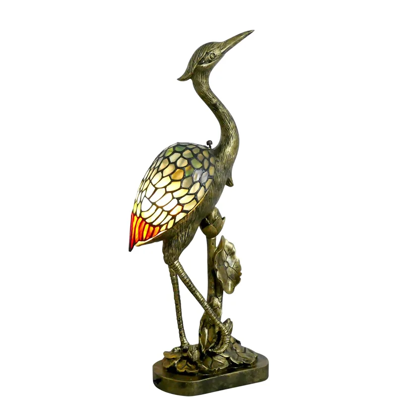 Tiffany Lamp Blue Stained Glass Crane Bird Style Table Lamp Desk LightVintage Table Lamp for Bedroom Living Room Home Office
Tiffany Lamp Blue Stained Glass Crane Bird Style Table Lamp Desk LightVintage Table Lamp for Bedroom Living Room Home Office