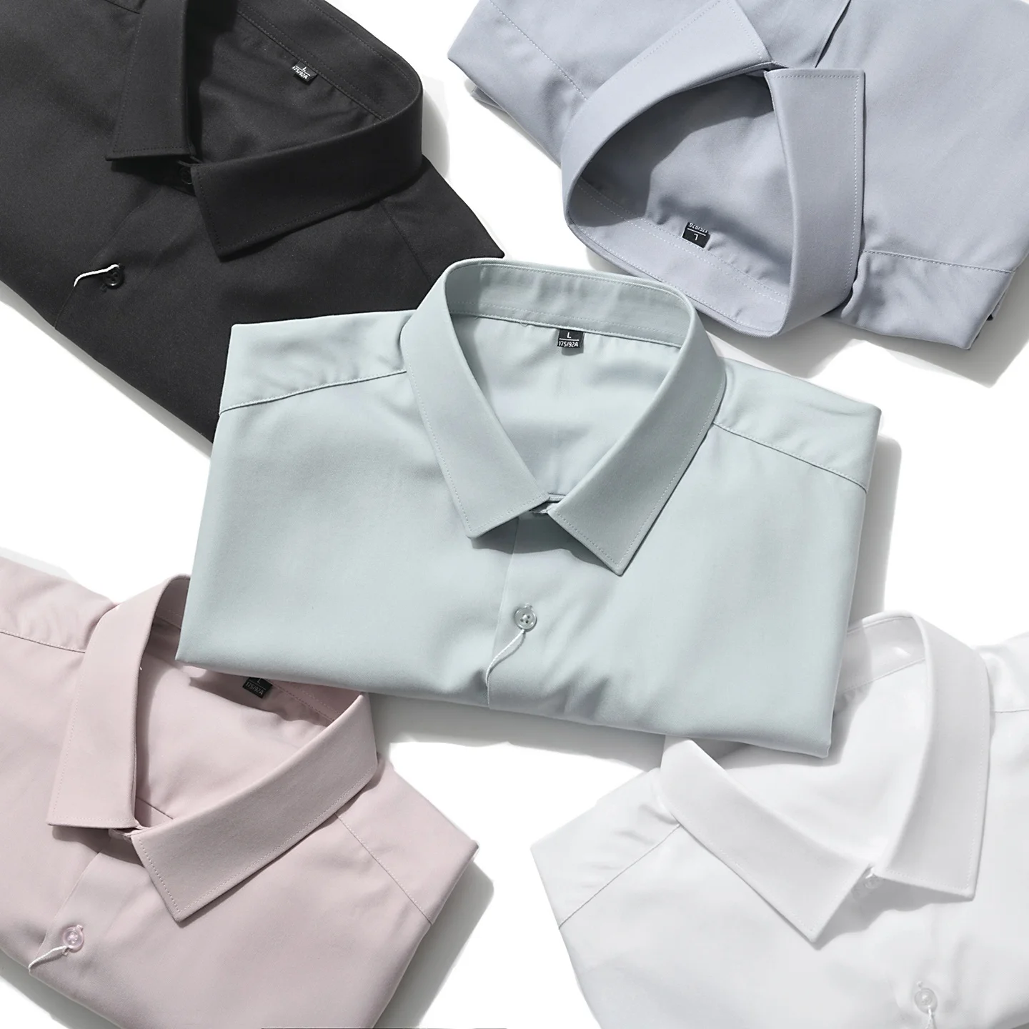 Men's Summer Business Commute Short Sleeve Shirt Silk Modal Blend Drapey Casual Style Standard Fit Pure Color Windsor Collar
Men's Summer Business Commute Short Sleeve Shirt Silk Modal Blend Drapey Casual Style Standard Fit Pure Color Windsor Collar