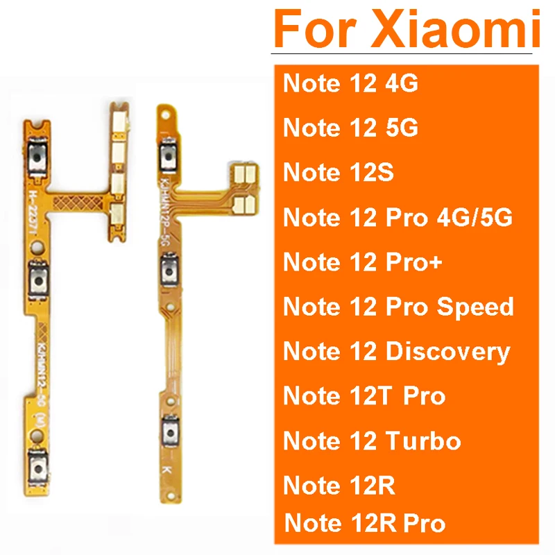 For Xiaomi Redmi Note 12 12T 12R 12S Pro Plus Speed Discovery Turbo 4G 5G Power Volume Flex Cable SideKey Switch Flex Cable
For Xiaomi Redmi Note 12 12T 12R 12S Pro Plus Speed Discovery Turbo 4G 5G Power Volume Flex Cable SideKey Switch Flex Cable
