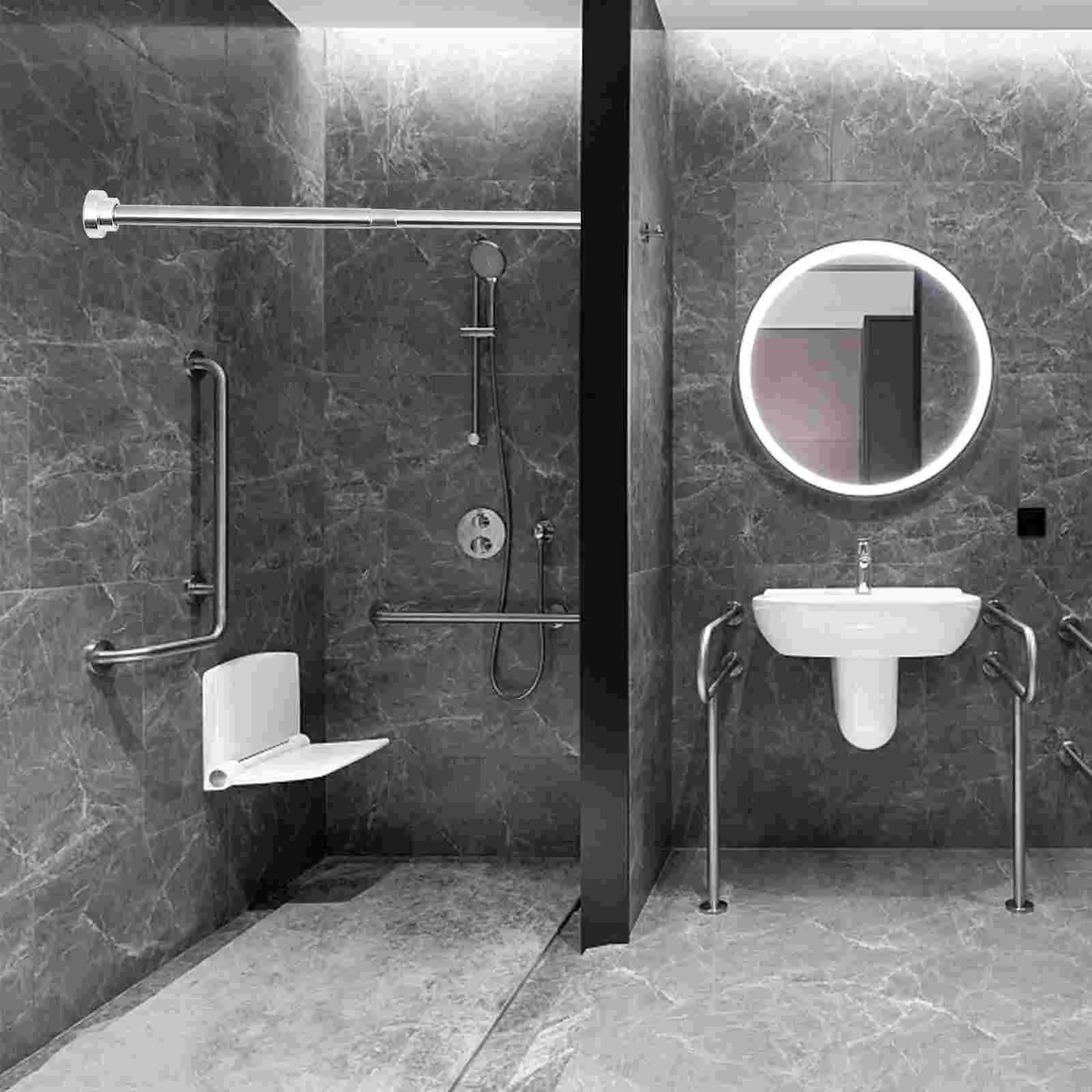 Shower Curtain Rod Detachable Clothes Drying Stainless Steel Pole No Punching Bathroom Flexible Wardrobe for Home
Shower Curtain Rod Detachable Clothes Drying Stainless Steel Pole No Punching Bathroom Flexible Wardrobe for Home