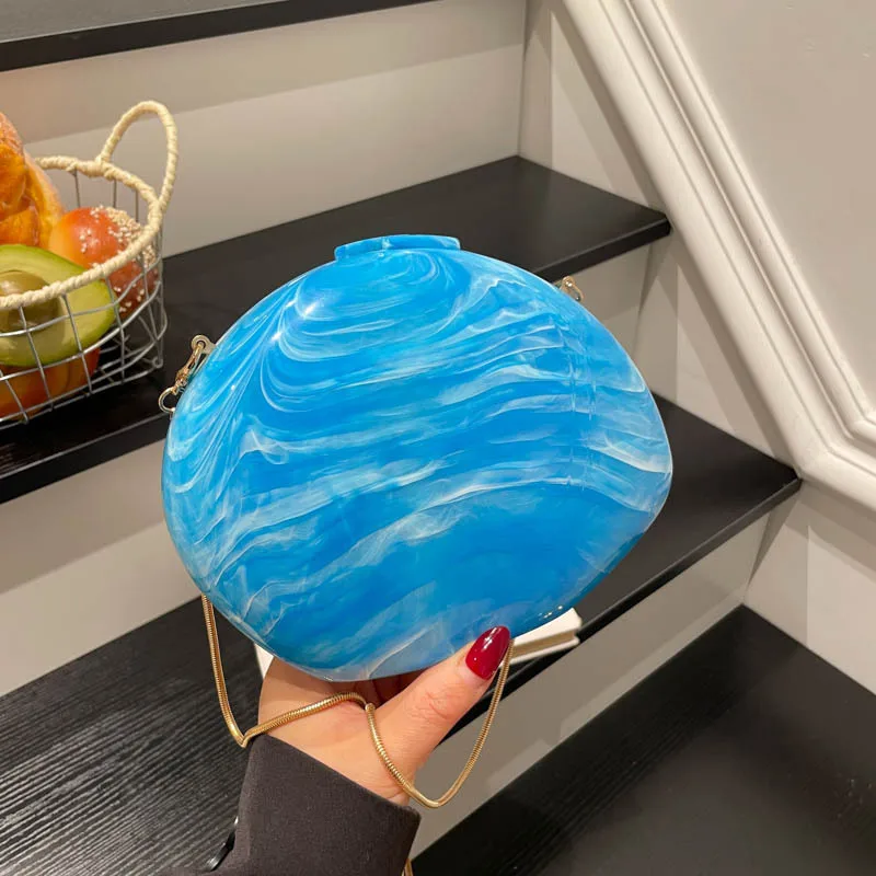 Модная сумка-коробка с французским гусиным яйцом и мраморным узором, акриловая сумка-ракушка, сумка через плечо
Модная сумка-коробка с французским гусиным яйцом и мраморным узором, акриловая сумка-ракушка, сумка через плечо