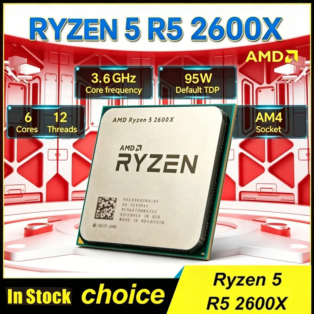 95W 3.6GHz 12-Thread 6-Core AM4 CPU AMD Ryzen 5 R5 2600X Gaming Processor Without Package Fresh
95W 3.6GHz 12-Thread 6-Core AM4 CPU AMD Ryzen 5 R5 2600X Gaming Processor Without Package Fresh