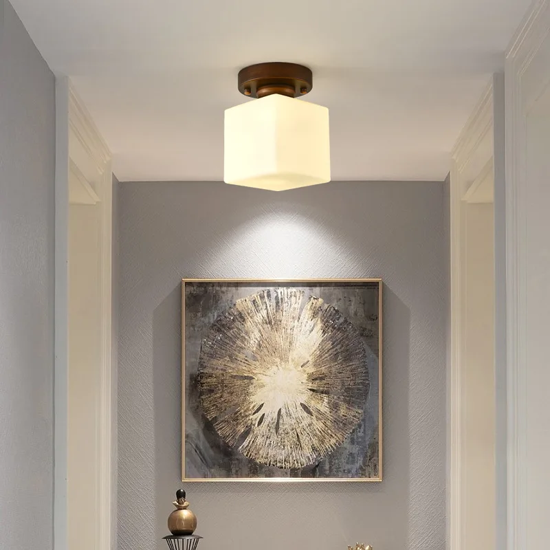 American E27 rotundity single head ceiling light balcony porch light square LED cloakroom light
American E27 rotundity single head ceiling light balcony porch light square LED cloakroom light