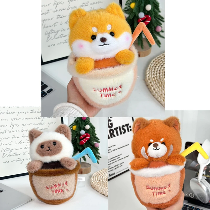 New Drink Cup Plush Dog Doll Cartoon Northern Raccoon Siamese Cat Shiba Inu Plush Animal Image
New Drink Cup Plush Dog Doll Cartoon Northern Raccoon Siamese Cat Shiba Inu Plush Animal Image