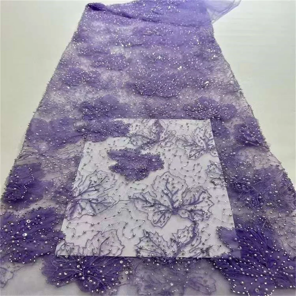 African Nigerian Elegant 3D Embroidered Laces Fabrics 2024 French Tulle Lace Fabric With Sequins Beaded For Bridal Party Wedding
African Nigerian Elegant 3D Embroidered Laces Fabrics 2024 French Tulle Lace Fabric With Sequins Beaded For Bridal Party Wedding