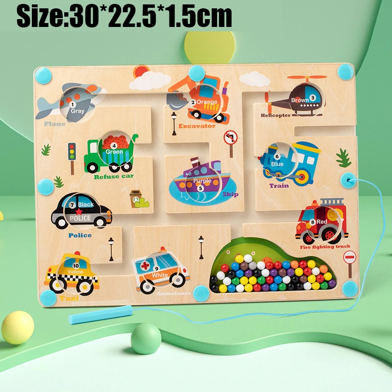 Children Montessori Toy Magnetic Pen Moving Ball Game Color Sorting Counting Board Fine Motor Training Sensory Educational Toys
Children Montessori Toy Magnetic Pen Moving Ball Game Color Sorting Counting Board Fine Motor Training Sensory Educational Toys