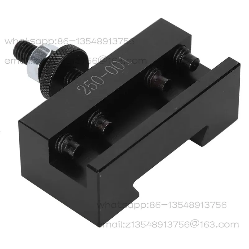 250‑001 Quick Changing Tool Post Quick Changing Tool Post CNC Turning HighCarbon Steel Lathe Holder Tool Holder
250‑001 Quick Changing Tool Post Quick Changing Tool Post CNC Turning HighCarbon Steel Lathe Holder Tool Holder