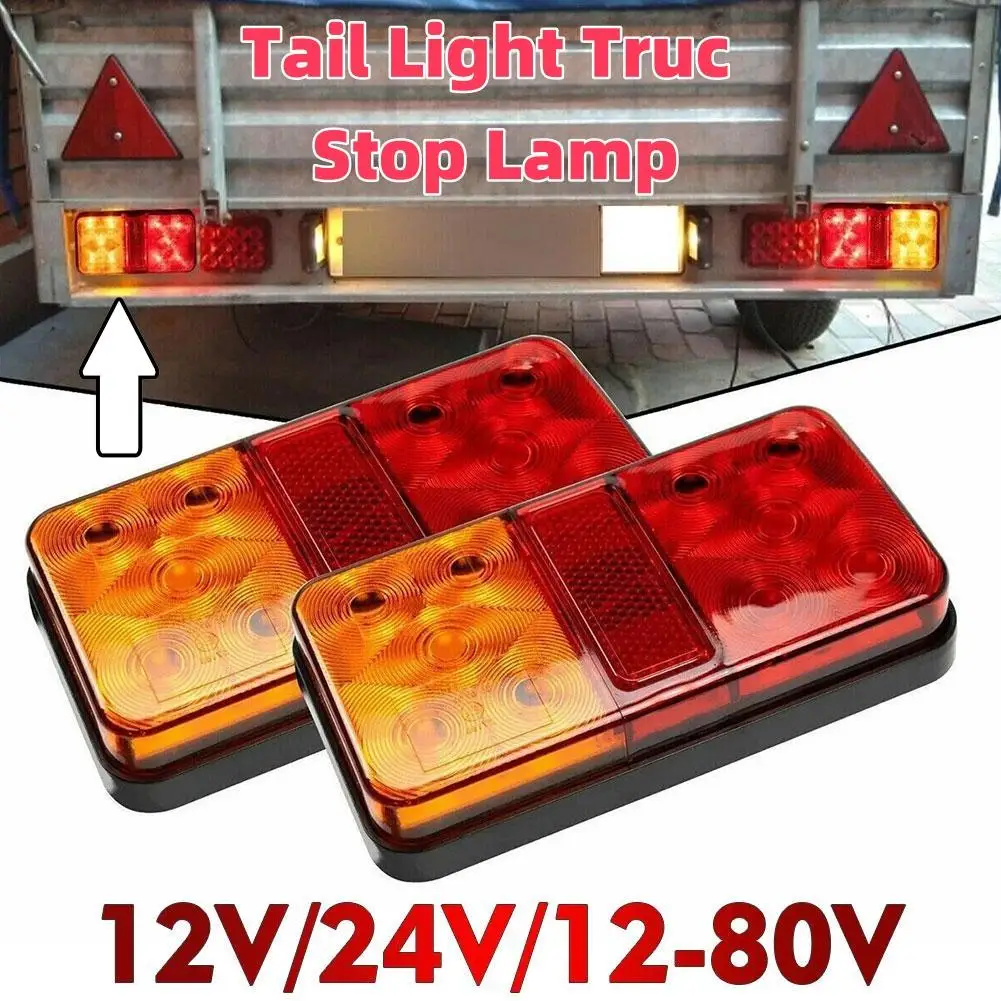 2pcs 12V/24V 10 LED Tail Light Stop Lamp Taillight Turn Signal Indicator Rear Brake Light For Car Truck Trailer Side Light
2pcs 12V/24V 10 LED Tail Light Stop Lamp Taillight Turn Signal Indicator Rear Brake Light For Car Truck Trailer Side Light
