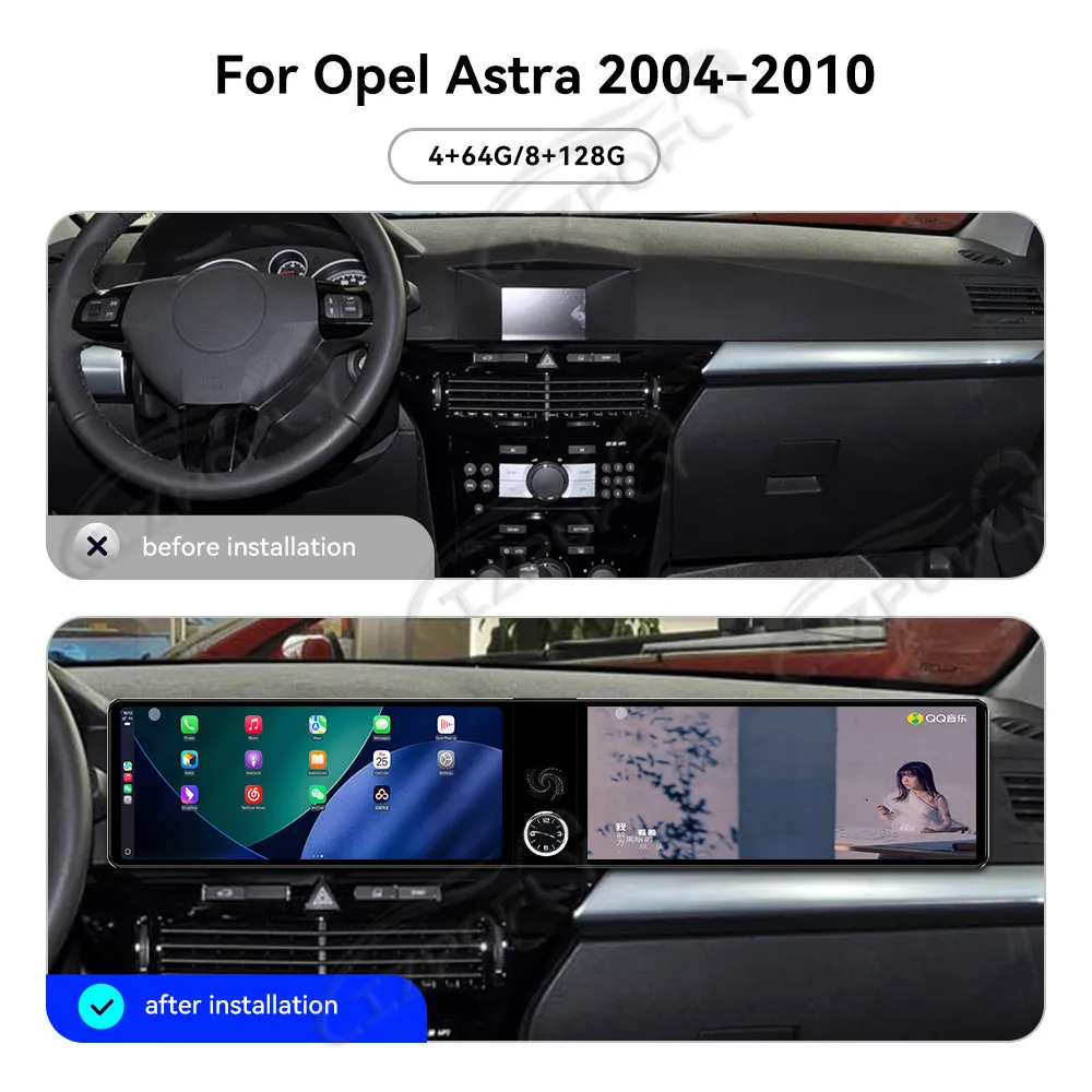 Автомобильный радиоприемник с двойным экраном 12,3 дюйма для Opel Astra 117 2004-2010, Android CarPlay, мультимедийный видеоплеер, автомобильный GPS-навигатор, стерео
Автомобильный радиоприемник с двойным экраном 12,3 дюйма для Opel Astra 117 2004-2010, Android CarPlay, мультимедийный видеоплеер, автомобильный GPS-навигатор, стерео