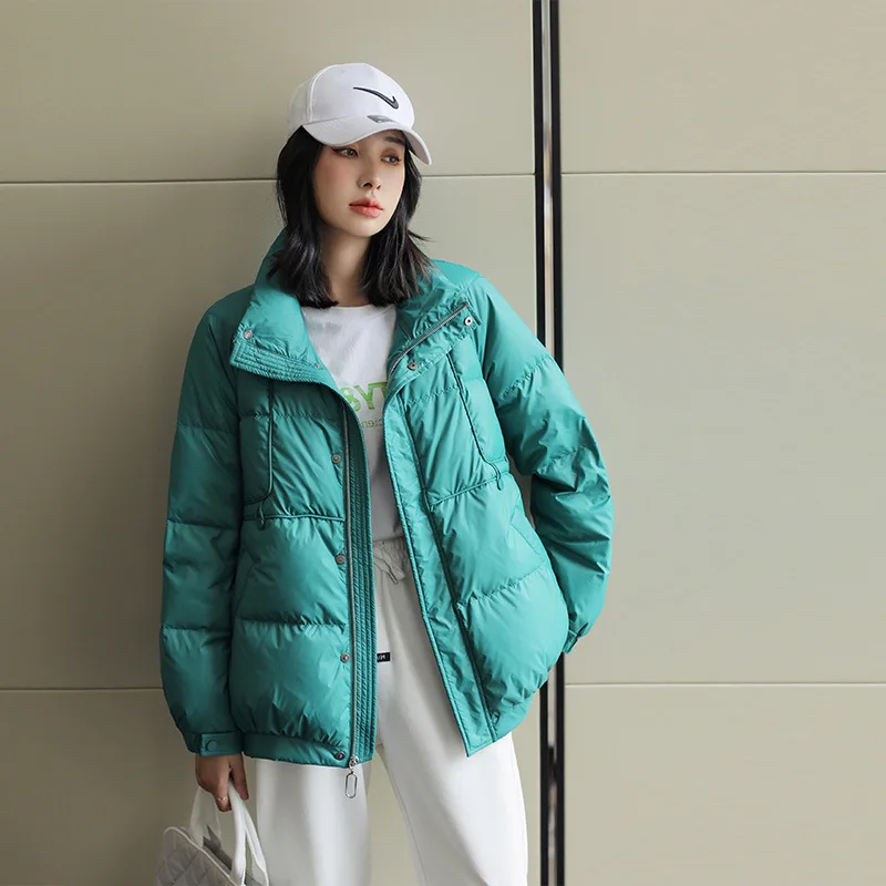 Monthly sales of pieces white duck down women's short jacket Korean version fried street b
Monthly sales of pieces white duck down women's short jacket Korean version fried street b