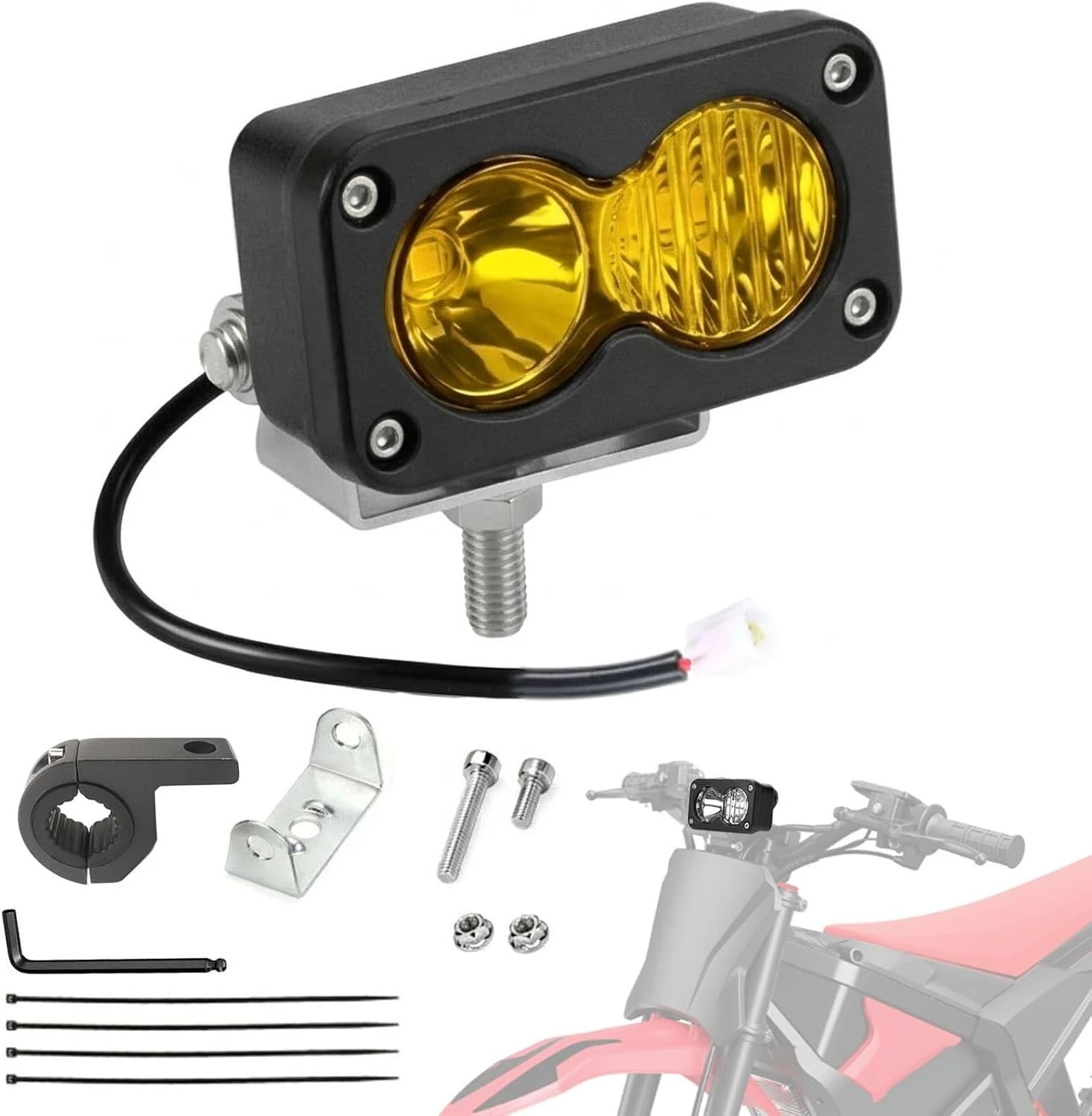 For Yozma IN 10 Plug N Play 20W LED Headlight Switch Spot Flood Pod Combo Kit Waterproof Electric Bike E-bike Scooter Accessorie
For Yozma IN 10 Plug N Play 20W LED Headlight Switch Spot Flood Pod Combo Kit Waterproof Electric Bike E-bike Scooter Accessorie