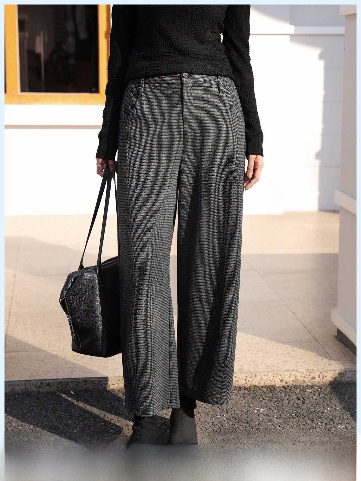 Vintage Plaid Loose Fit Straight Leg Casual Pants Women's Autumn Winter Warm Nine-Tenths Length Trousers Casual Cotton Blend
Vintage Plaid Loose Fit Straight Leg Casual Pants Women's Autumn Winter Warm Nine-Tenths Length Trousers Casual Cotton Blend