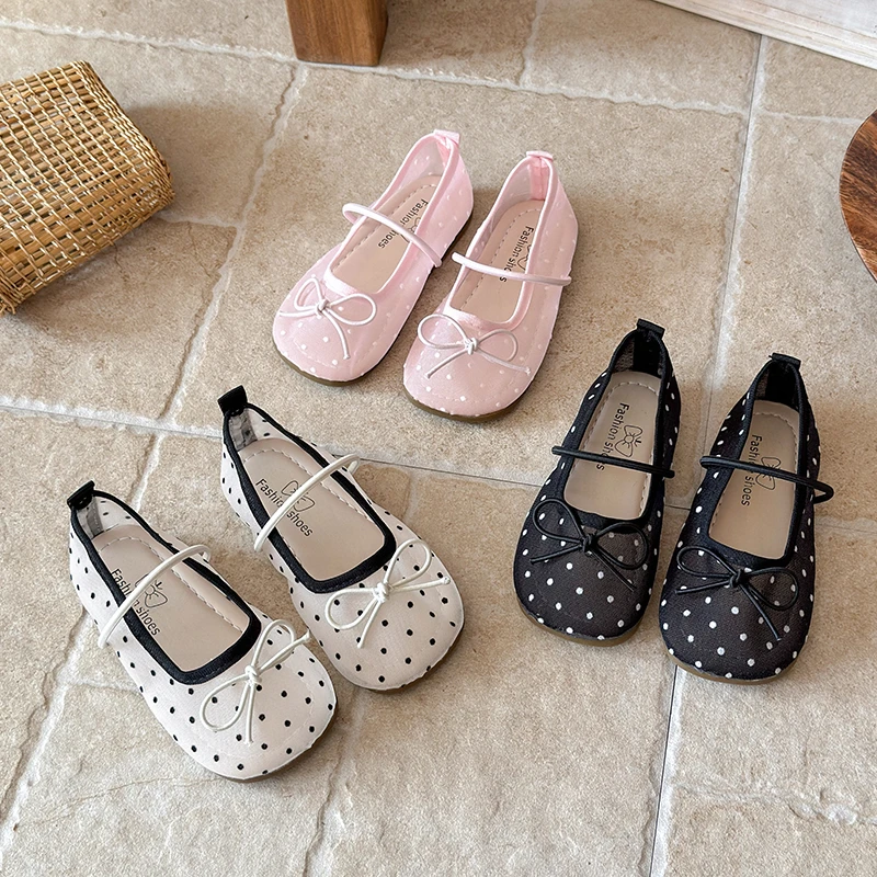 Girls' Casual Shoes, Polka Dot Mesh Princess Cute Bow Spring Summer 2026 Suitable Toddlers, Medium Large Children Wedding Party
Girls' Casual Shoes, Polka Dot Mesh Princess Cute Bow Spring Summer 2026 Suitable Toddlers, Medium Large Children Wedding Party