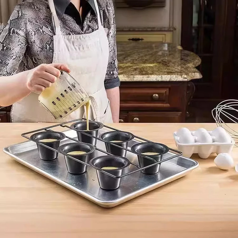 Non-Stick 6-Cup Carbon Steel Baking Pan For Perfectly Baked Cakes Cupcake Pudding Perfect Gifts For Baking Tools
Non-Stick 6-Cup Carbon Steel Baking Pan For Perfectly Baked Cakes Cupcake Pudding Perfect Gifts For Baking Tools