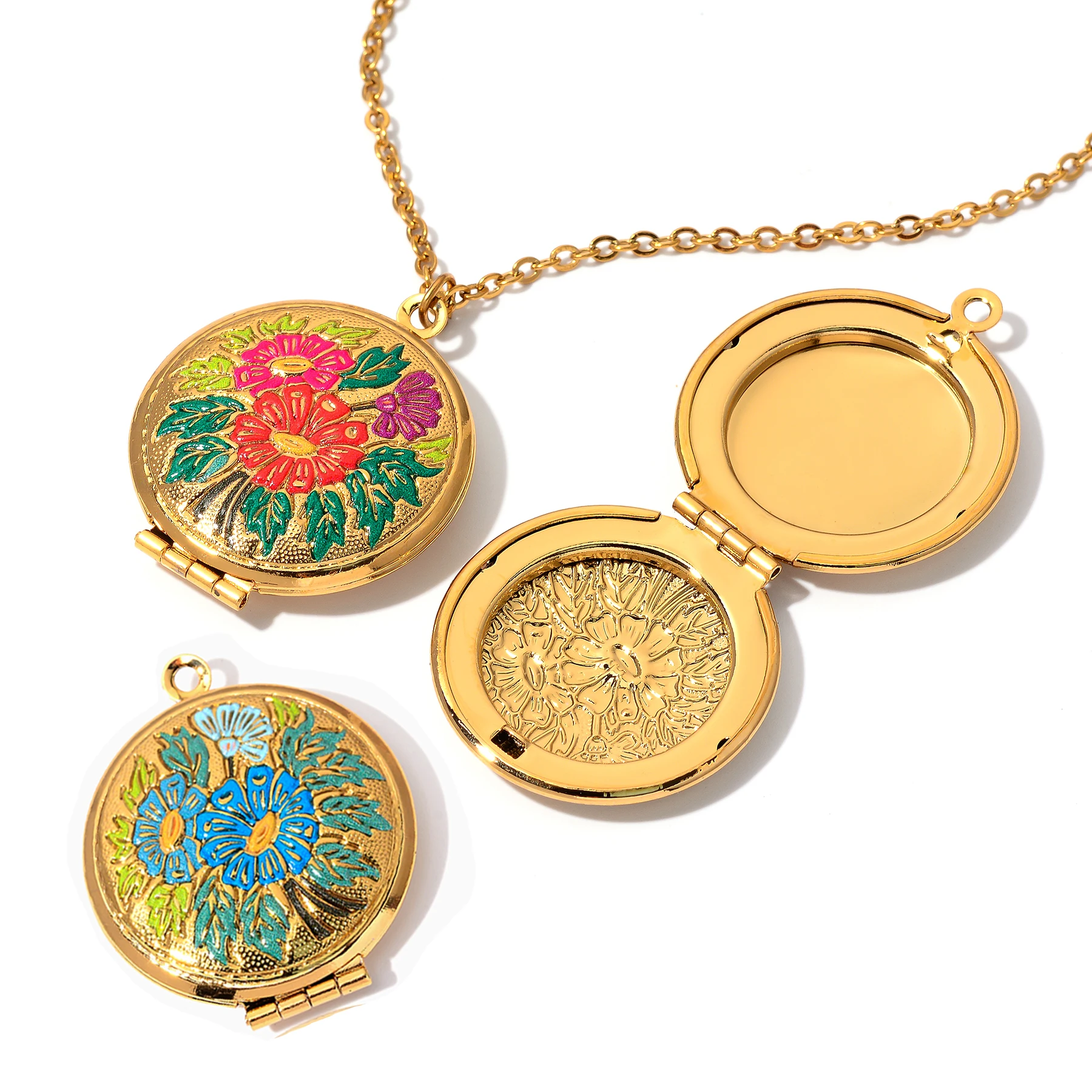 10Pcs Enamel Flowers Round Photo Locket Frame Pendant Can Open Stainless Steel Charm Accessories for DIY Keychain Necklace
10Pcs Enamel Flowers Round Photo Locket Frame Pendant Can Open Stainless Steel Charm Accessories for DIY Keychain Necklace
