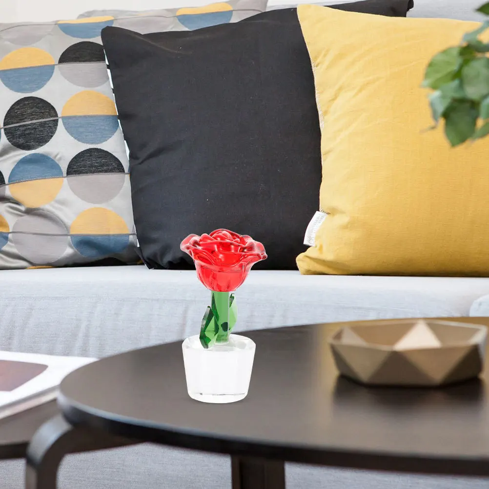 2Pcs Crystal Rose Flower Decor Exquisite Craft Design for Living Room Wedding Crystal Flower Statue Romantic Gift
2Pcs Crystal Rose Flower Decor Exquisite Craft Design for Living Room Wedding Crystal Flower Statue Romantic Gift