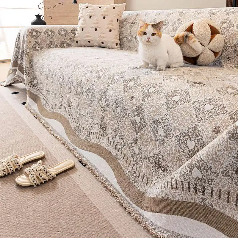 New Arrival Sofa Cover Four Season Universal One Piece Sofa Towel Green Geometric Pattern Tassel Edge Home Textile
New Arrival Sofa Cover Four Season Universal One Piece Sofa Towel Green Geometric Pattern Tassel Edge Home Textile