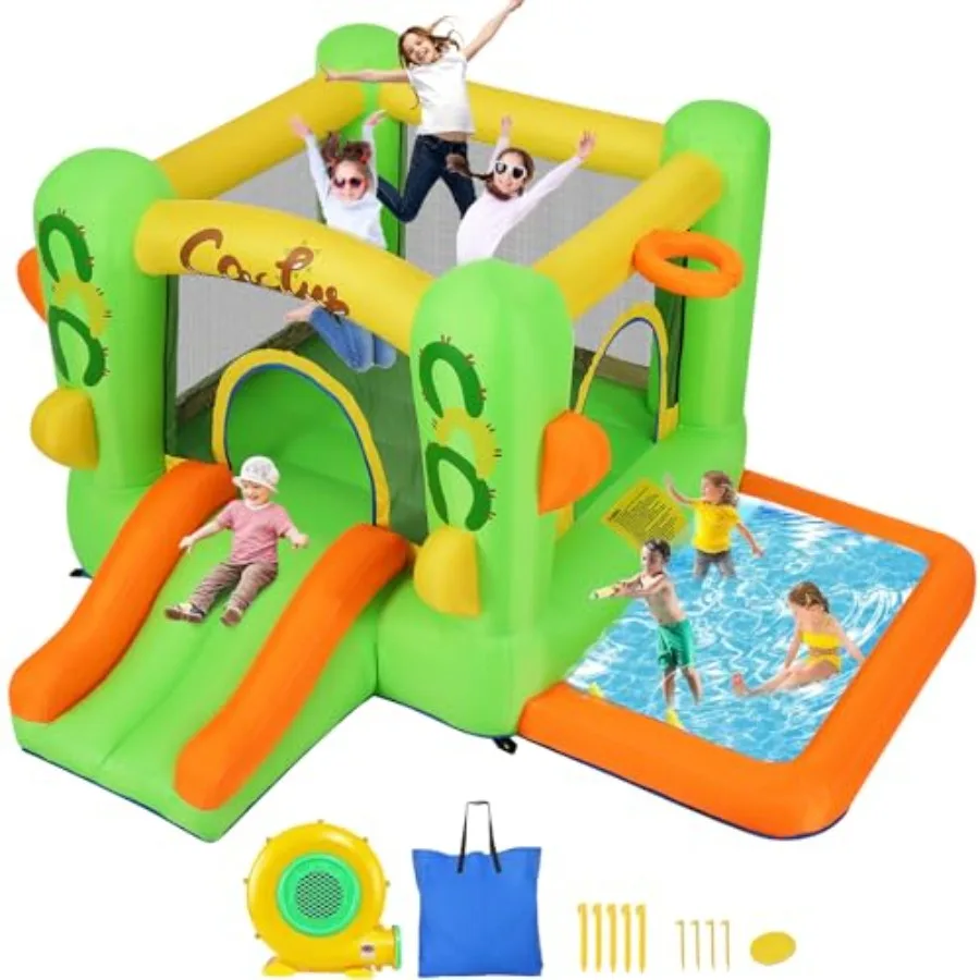 Indoor Outdoor Inflatable Bounce House with Splash Pool Green Bouncy Castle for Teens Backyard Party Durable PVC Vibrant Green
Indoor Outdoor Inflatable Bounce House with Splash Pool Green Bouncy Castle for Teens Backyard Party Durable PVC Vibrant Green