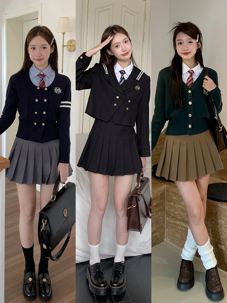 Tokyo Seasonal JK School Uniform Style Half-length Bicolor Pleated Skirt for Women Summer Season Casual Non-stretch Polyester...
Tokyo Seasonal JK School Uniform Style Half-length Bicolor Pleated Skirt for Women Summer Season Casual Non-stretch Polyester...