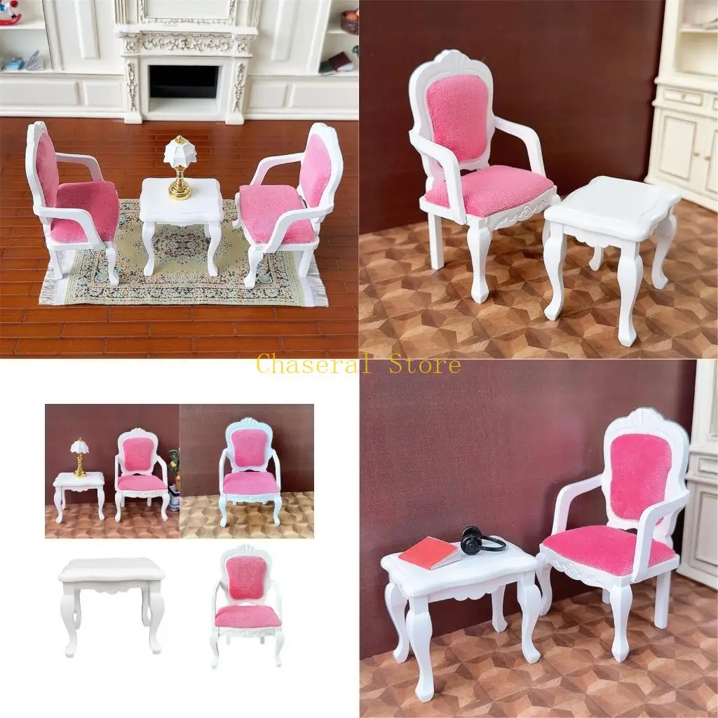 E7CE Simulation Table Armchair 1/12 Doll House Furniture For Children Creativity Imagination And Fine Motor Skill Development
E7CE Simulation Table Armchair 1/12 Doll House Furniture For Children Creativity Imagination And Fine Motor Skill Development