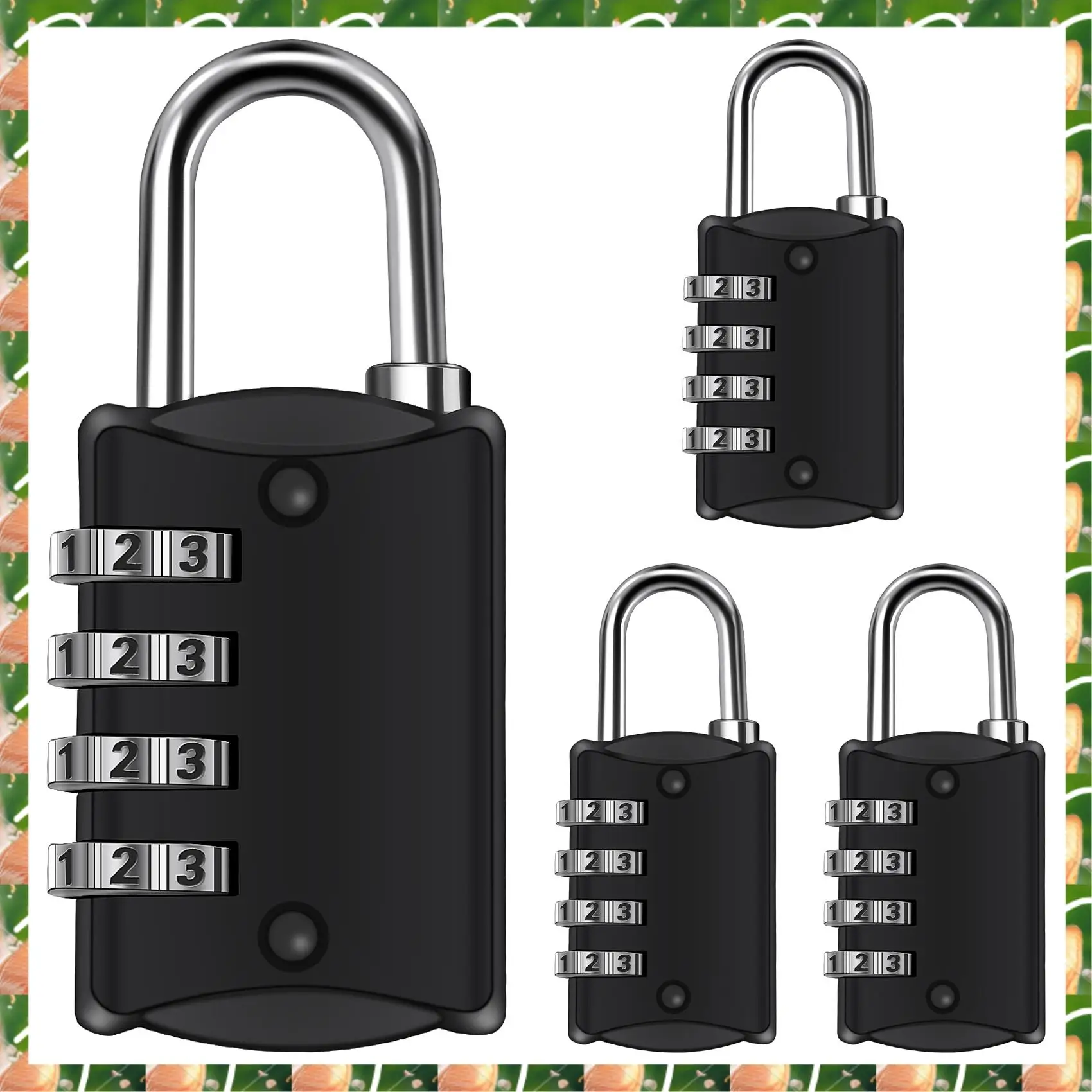 JAJA Combination-Padlock 4-Digit-Gym-Locker-Lock - 4 PCS Resettable Combo Lock For Toolbox School Employee Locker
JAJA Combination-Padlock 4-Digit-Gym-Locker-Lock - 4 PCS Resettable Combo Lock For Toolbox School Employee Locker