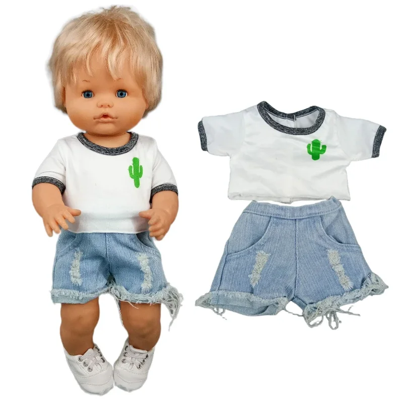 16-дюймовая Одежда для куклы Nenuco, футболка короткая для 40 см Ropa Y Su Hermanita 38 см, модные джинсовые шорты для маленьких кукол
16-дюймовая Одежда для куклы Nenuco, футболка короткая для 40 см Ropa Y Su Hermanita 38 см, модные джинсовые шорты для маленьких кукол