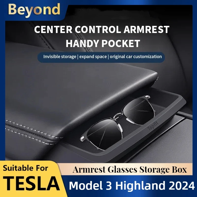 for Tesla Model 3 Highland 2024 Armrest Glasses Storage Box Multi Functional Storage Bag For Model 3 + 2024 Interior Accessories
for Tesla Model 3 Highland 2024 Armrest Glasses Storage Box Multi Functional Storage Bag For Model 3 + 2024 Interior Accessories