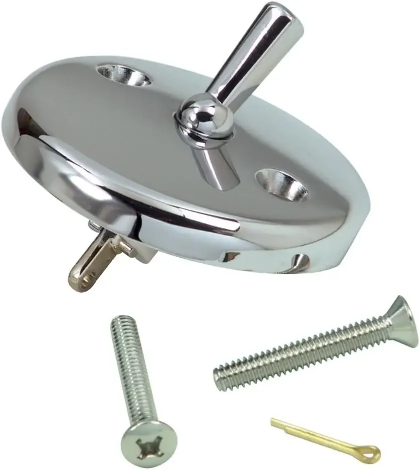 Bathtub Overflow Plate with Trip Lever, Chrome, 2-Hole, 2" Center
Bathtub Overflow Plate with Trip Lever, Chrome, 2-Hole, 2" Center