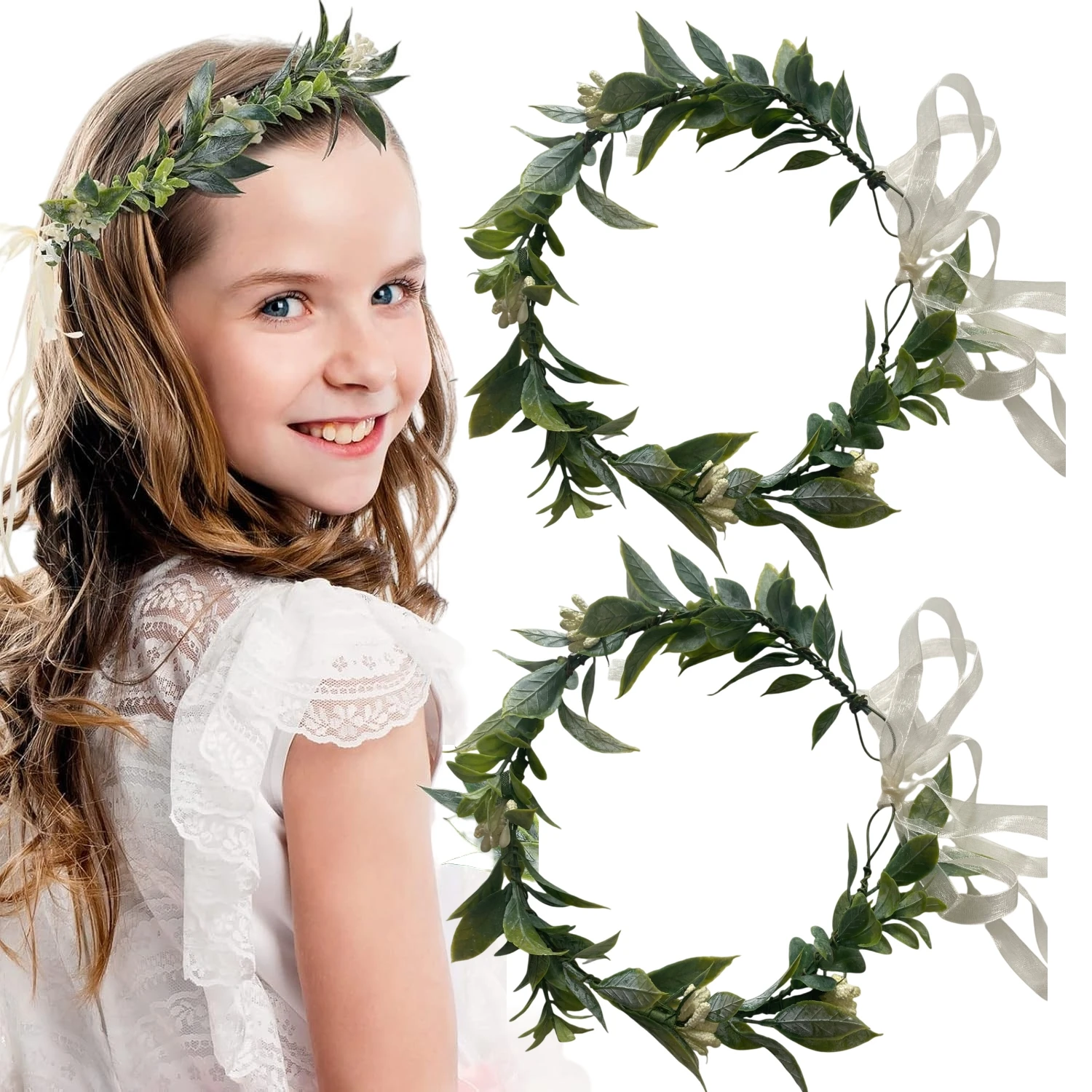 Flower Crown for Wedding - Green Leaf Hair Accessories, Bridal Eucalyptus Headpiece, Princess Photo Prop
Flower Crown for Wedding - Green Leaf Hair Accessories, Bridal Eucalyptus Headpiece, Princess Photo Prop