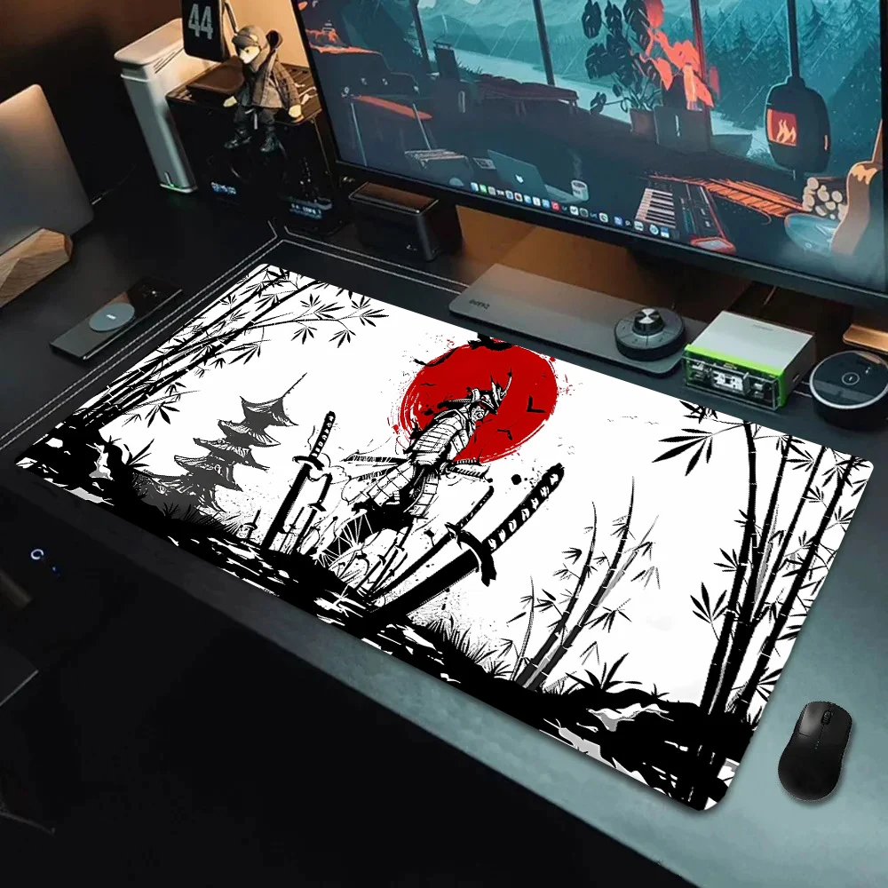 Large gaming mats XXL Japanese Samurai pattern mouse pad Rubber non-slip lock edge craft desk mat suitable for laptop computers
Large gaming mats XXL Japanese Samurai pattern mouse pad Rubber non-slip lock edge craft desk mat suitable for laptop computers