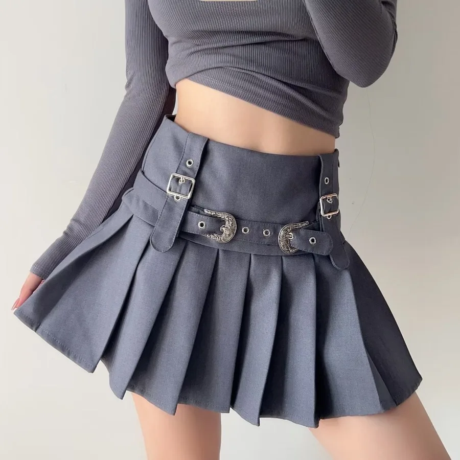 High Street Gothic Rivet Mini Skirt Woman Y2K Style Korean Fashion Aesthetic Skirts Elegant Retro A-line Outfit 2025
High Street Gothic Rivet Mini Skirt Woman Y2K Style Korean Fashion Aesthetic Skirts Elegant Retro A-line Outfit 2025