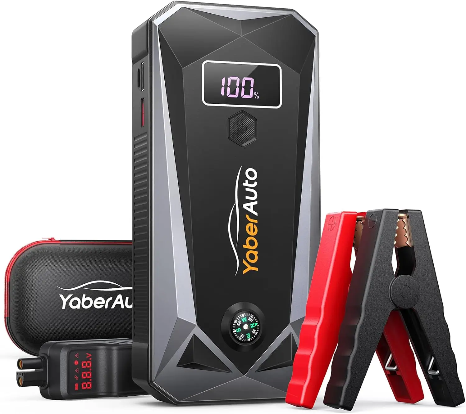 5000A Jump Starter 21800mAh Car Battery Booster Pack for 9.0L Gas/8.0L Diesel, 12V Portable Power Bank with Fast Charge, LED Light
5000A Jump Starter 21800mAh Car Battery Booster Pack for 9.0L Gas/8.0L Diesel, 12V Portable Power Bank with Fast Charge, LED Light