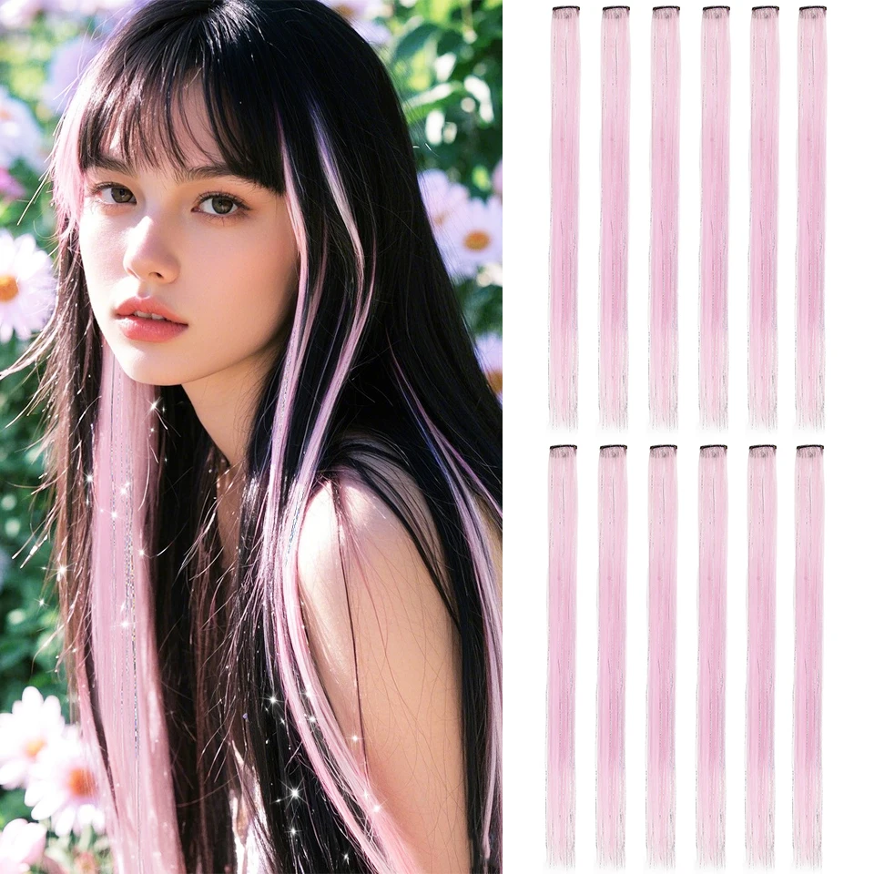 Синтетические радужные накладные пряди для волос, 12 шт., разноцветные, легко накладываются, для женщин и девочек
Синтетические радужные накладные пряди для волос, 12 шт., разноцветные, легко накладываются, для женщин и девочек