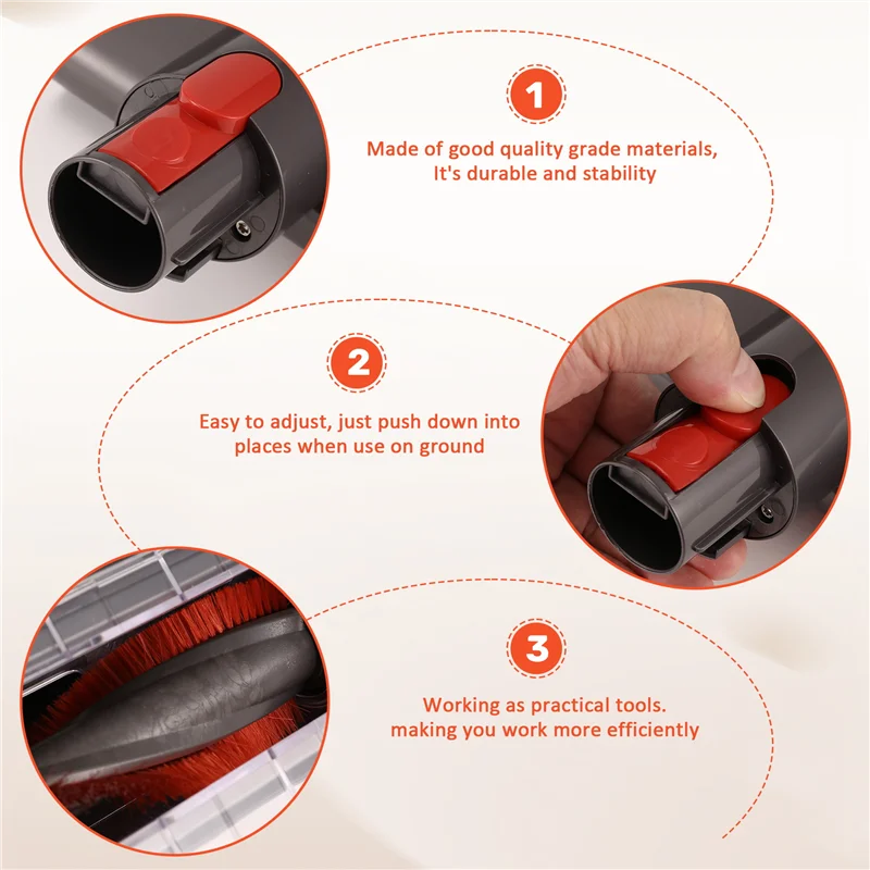 SOFT-Motorized Tool Brush Head For Dyson V7 V8 V10 V11 V15 Stick Vacuum Cleaner Mite Removal Suction Head Parts
SOFT-Motorized Tool Brush Head For Dyson V7 V8 V10 V11 V15 Stick Vacuum Cleaner Mite Removal Suction Head Parts