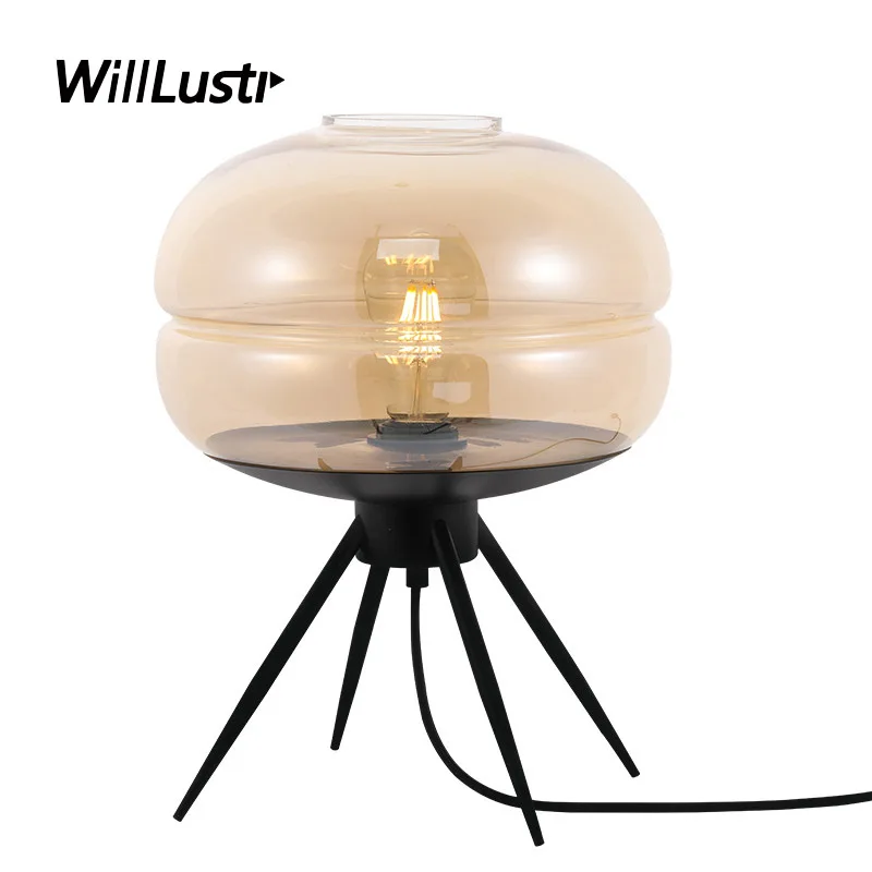 Creative UFO Glass Table Light Luxury Iron Desk Lamp Hotel Cafe Living Room Bedside Study Amber Smoke Blue Art Deco Lighting
Creative UFO Glass Table Light Luxury Iron Desk Lamp Hotel Cafe Living Room Bedside Study Amber Smoke Blue Art Deco Lighting