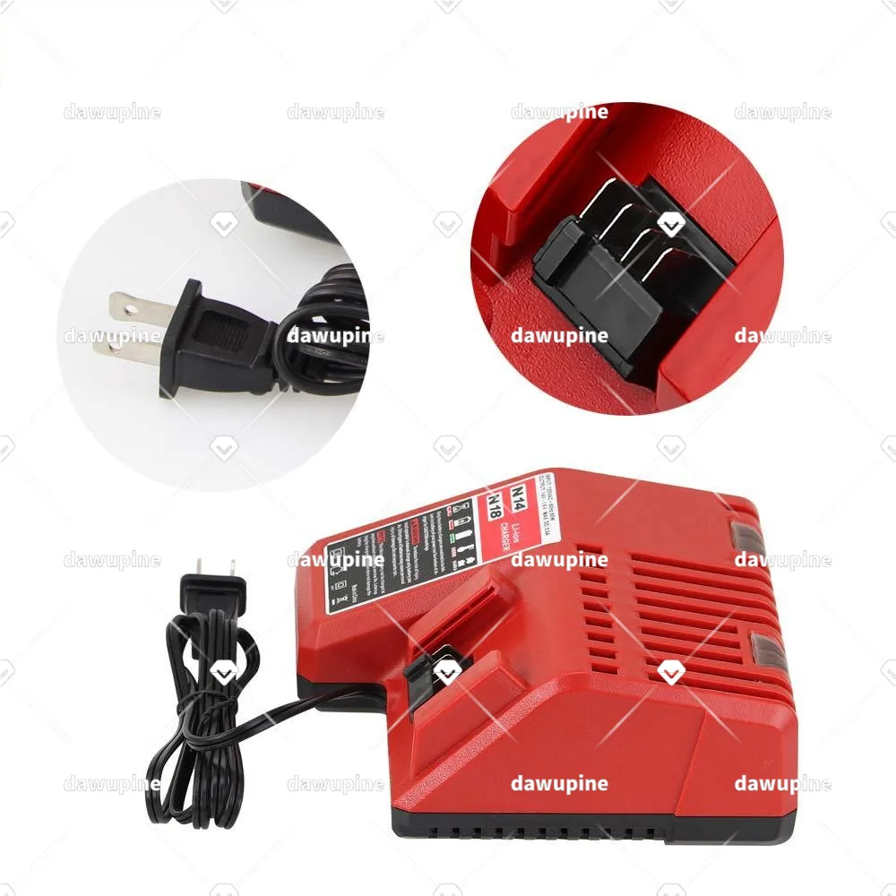 Power Tool Replacement Parts For Milwaukee 14.4V 18V Li-ion Battery Charger For M18 Lithiumy Ion Battery 48-11-1852 48-11-1811
Power Tool Replacement Parts For Milwaukee 14.4V 18V Li-ion Battery Charger For M18 Lithiumy Ion Battery 48-11-1852 48-11-1811
