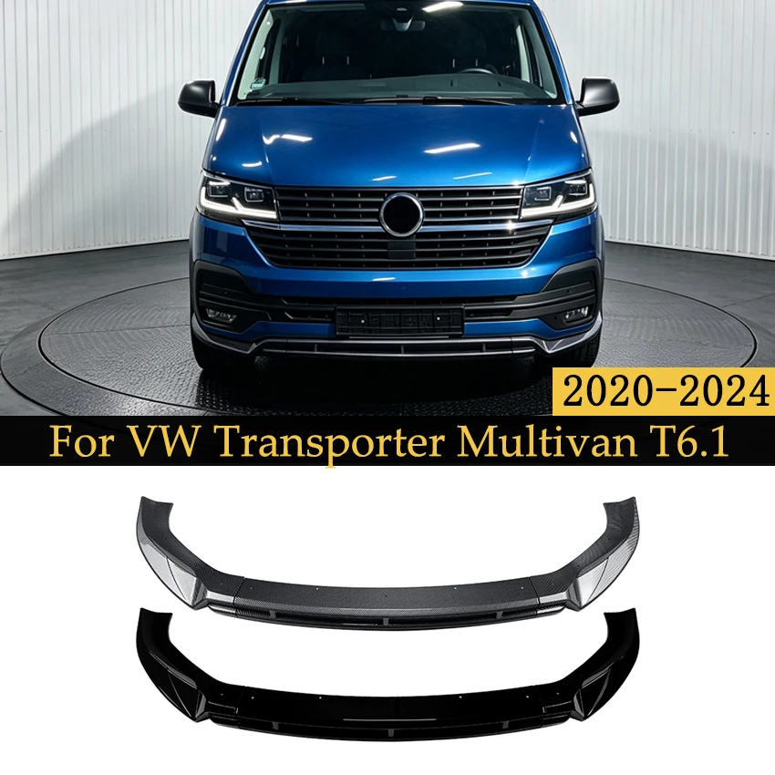 3Pcs Gloss Black Front Bumper Lip Spoiler Splitter For VW Transporter Multivan T6.1 2020-2024 ABS Lower Body Kits
3Pcs Gloss Black Front Bumper Lip Spoiler Splitter For VW Transporter Multivan T6.1 2020-2024 ABS Lower Body Kits